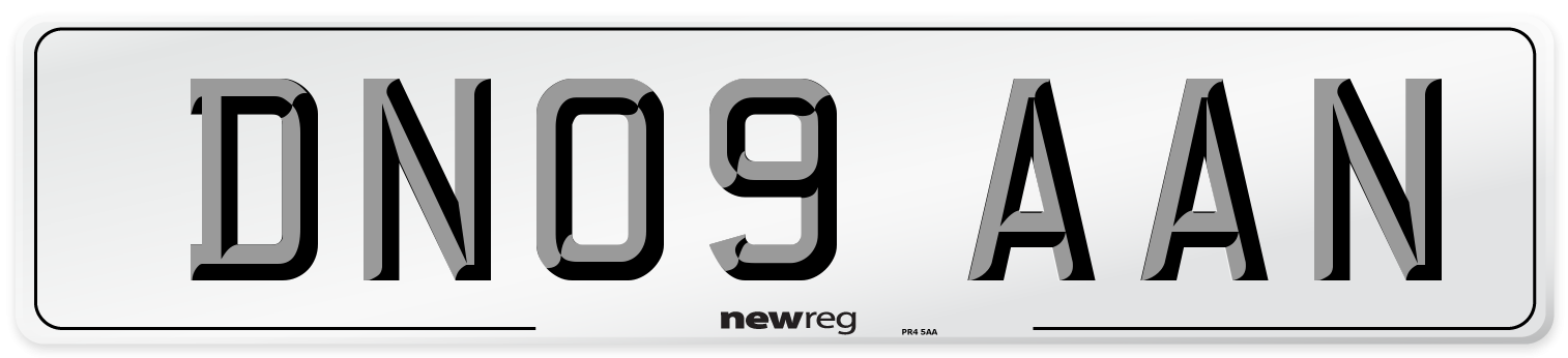 DN09 AAN Number Plate from New Reg